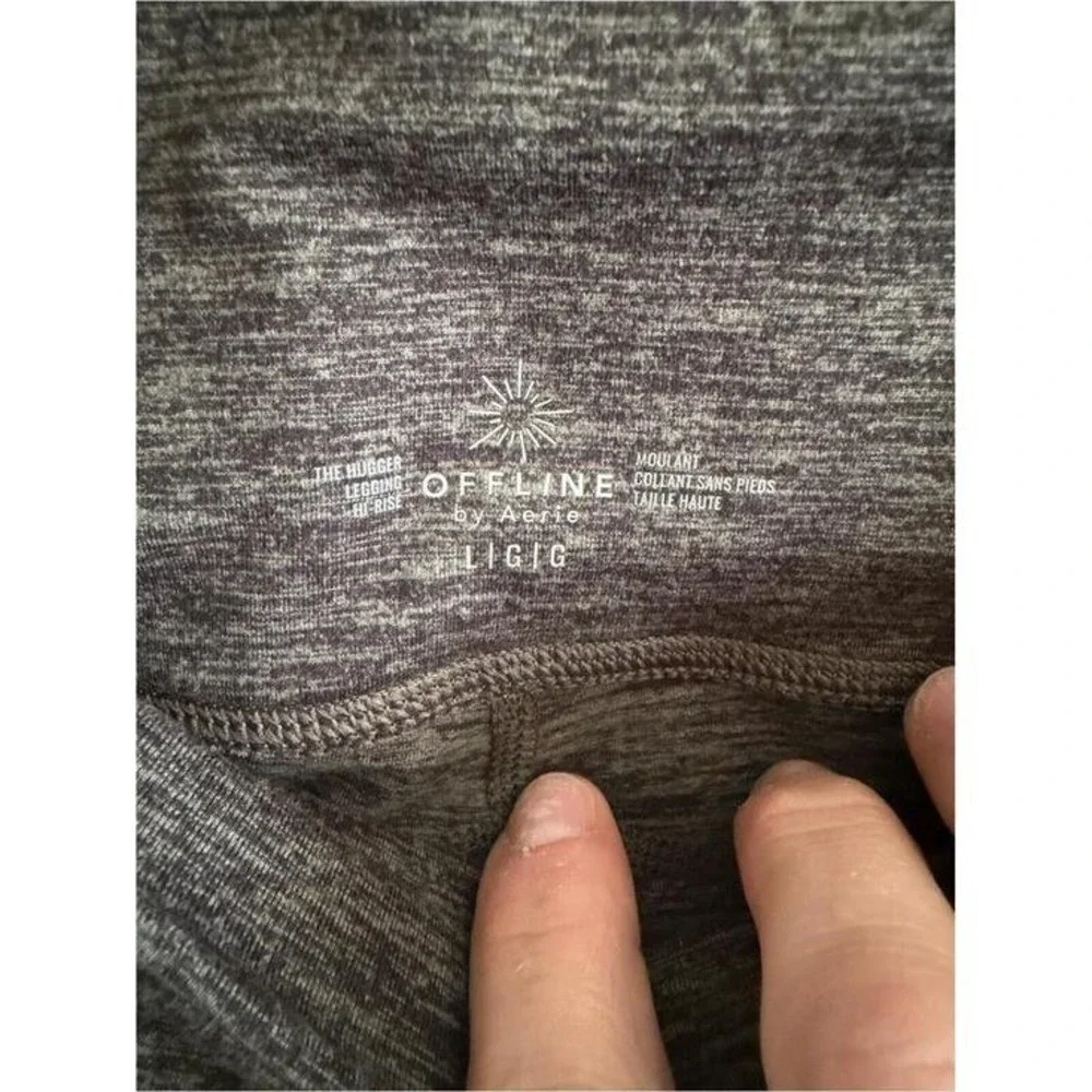 OFFLINE by Aerie High Rise Leggings Green Side Pocket Activewear NWOT Sz‎ L